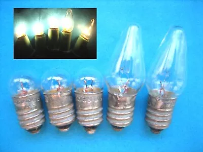 USSR Miniature Light Bulbs For Garland E10 13.5V 0.16A . Lot Of 5 Bulbs • $5