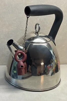 MICHAEL GRAVES Whistle Keeper Polished Stainless Steel Tea Kettle • $34.99