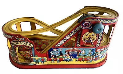 Vintage J. Chein #275 Tin Litho Wind Up Roller Coaster No Cars *Read Description • $68