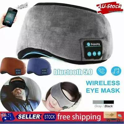 Wireless Bluetooth 5.0 Mask Stereo Eye Masks Headphones Earphone Sleep Mus#T MYA • $13.56