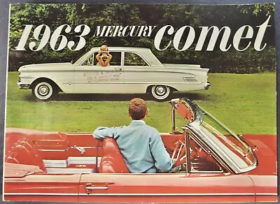 1963 Mercury Comet Catalog Brochure S-22 Convertible Sedan Wagon Original 63 • $11.95