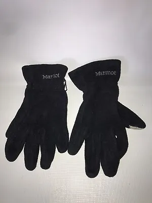 MARMOT Small Black Fleece Touch Screen Men's Gloves • $15.99