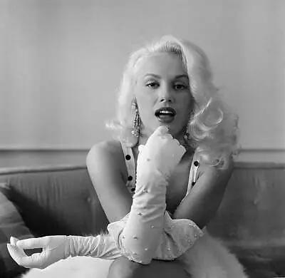 Actress Mamie Van Doren Poses At Home In LA 1956 OLD PHOTO 36 • $9