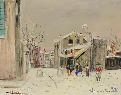 Maurice Utrillo Mimi Pinsons House In Montmartre Canvas Print 16 X 20   # 9157 • $39.99