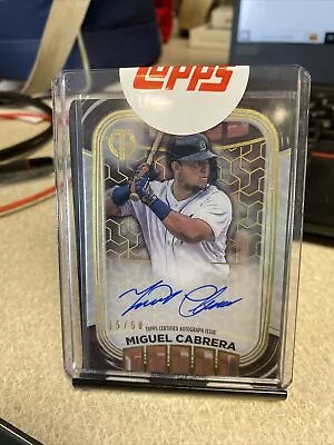 2022 Topps Tribute Miguel Cabrera Iconic Perspectives Auto 15/50 Tigers • $40