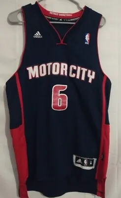 Rare Adidas #6 Josh Smith NBA Detroit Pistons Motor City Alternate Jersey Shirt • $82.65