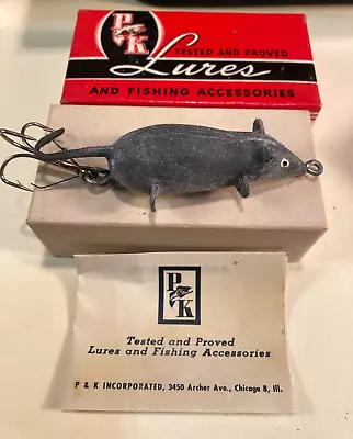 P & K Lures Swimming Mouse 7 Complete Box And Brochure Vintage Pachner & Koller • $23.50