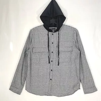 Original Use Hooded Shirt Mens Large Heavyweight Long-Sleeve Houndstooth • $13.99