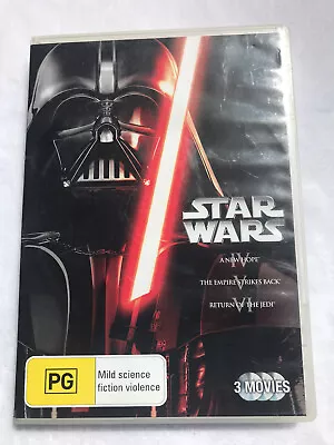 Star Wars Trilogy A New Hope Empire Strikes Back Return Of The Jedi Reg 4 VGC • $14.99