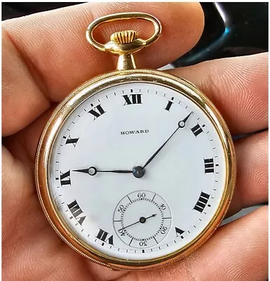 1912 E. Howard Boston Swing Out 12s 17J Openface Pocket Watch Runs Exc! • $1