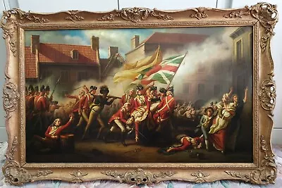 £1460 • Buy Large 18th Century Antique European Battle Painting.