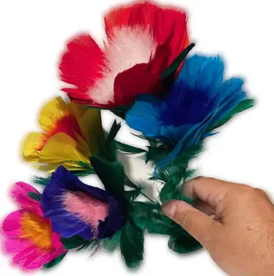 15” SLEEVE FEATHER FLOWER BOUQUET Magic Trick Stage Production From Silk Appears • $23.89