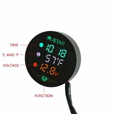 Waterproof Night Vision Motorcycle Meter Digital Display Voltmeter Voltage • $18.58