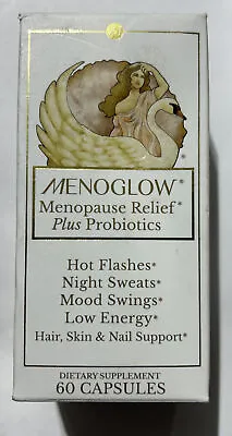 Menoglow Menopause Relief Plus Probiotics Supplement 60ct Exp 06/2024 • $12.89