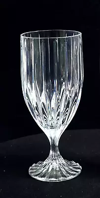 Mikasa Park Lane Iced Tea Crystal Glass 12oz Blown Glass Ribbed Pattern W/ Stem • $12.99