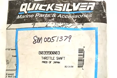 NOS NEW Mercury Tiller Handle Throttle Shaft 803998003 8M0051379 B5 • $24.95