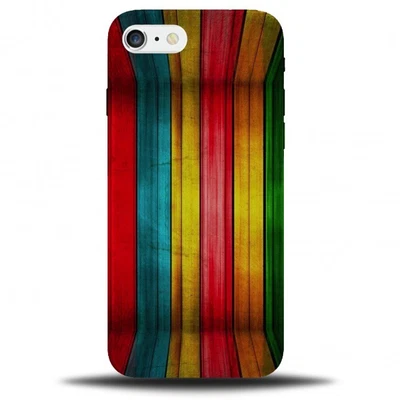 £11.99 • Buy Colourful Wood Phone Case Cover Wooden Effect On Hard Plastic Multicoloured C145