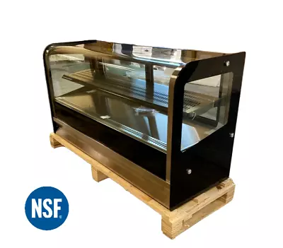 NSF Deli Case 60  Curved Glass Refrigerator Display Bakery Pastry Meat LED ETL • $2281.83
