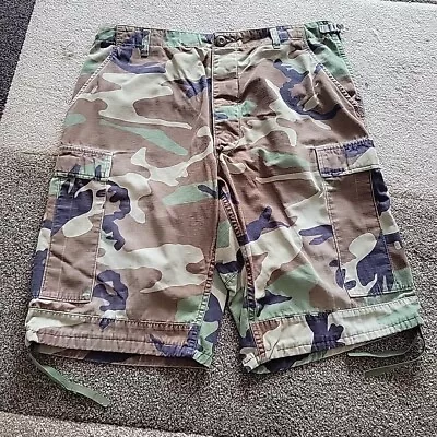 Woodland Camouflage Shorts (Mens 34) Army Issue Camo • $16.99