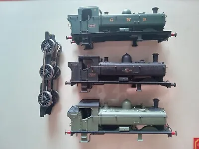 £50 • Buy 3 Bachmann/Mainline Pannier Bodies And Kit Chassis
