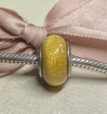 Genuine Pandora Pau Amarelo Wood Charm 790705 • £20