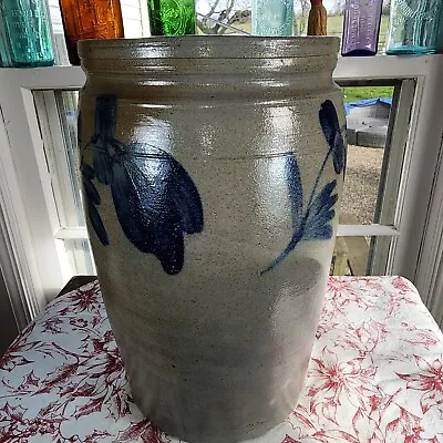Antique Salt Glazed Stoneware  ATT: REMMEY POTTERY * PHILADELPHIA PA.  Crock • $169