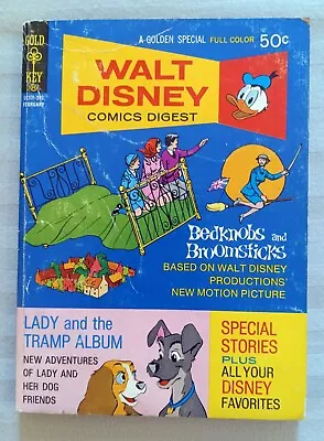 Walt Disney Comics Digest #33 Vg+ Mickey Mouse Donald Duck Gold Key 1972 • $8.40