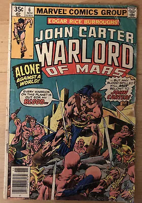 $20.64 • Buy John Carter Warlord Mars 6 Edgar Rice Burroughs Wolfman Story, Kane & Mesina Art