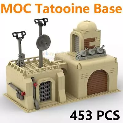 MOC Military Desert Tatooine Building Blocks Bricks Base Fortress House Weapon • $15.19