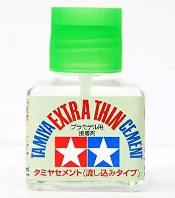 Tamiya 87038 Extra Thin Cement Glue Fine Tip 40ml - 2 Pack • $27.17