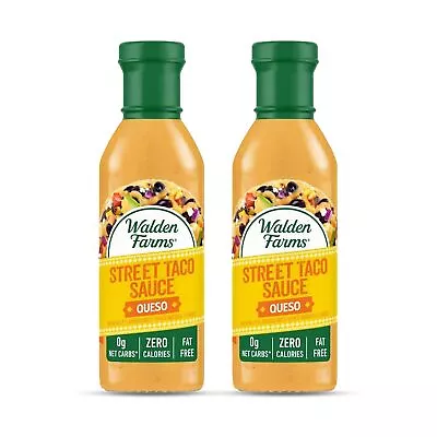 Walden Farms Queso Street Taco Sauce 12 Oz. 2 Pack Bottle - Creamy And Flavor... • £20.72