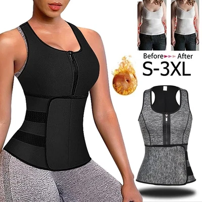$10.29 • Buy Women's Sauna Suits Sweat Waist Trainer Sport Vest Body Shaper Slimming Belt Gym