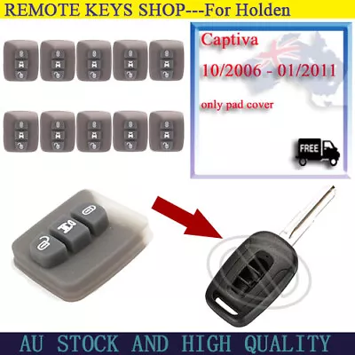 10*Remote Key Pad Button Rubber 3Button For Holden Chevrolet Captiva 2008-2013 • $17.99