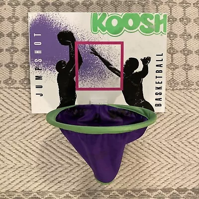1992 VTG OddzOn Products Koosh Neon Jumpshot Basketball Over The Door Hoop Game • $35