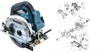 Makita Japan  HS610DZ Circular Saw  Series Repair Parts Body Parts A • $31