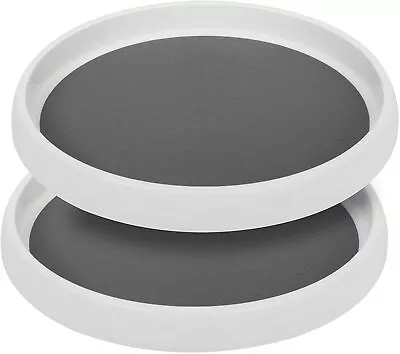 HEFTMAN 2 X Rotating Spice Jars Tray 360° Spinning Organiser Lazy Susan • £12.29