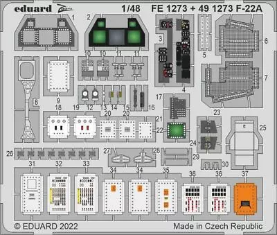 Edufe1273 F-22a 1/48 • $21.96