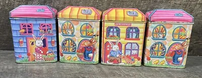 Vintage Easter Bunny The Tin Box Company Of America Tins Lot Of 4 • $25