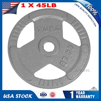 2 In Olympic 45 Lb Weight Plates Cast Iron Barbell Plates For Home Gym Lifting. • $49.99