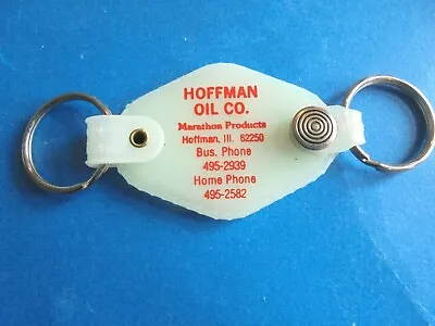 Vintage Hoffman Oil Co Illinois Glow In The Dark Advertising Keychain • $5