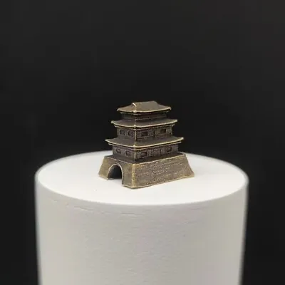 Copper Bonsai Suiseki Micro Landscape Decoration：gate Tower • $8.99