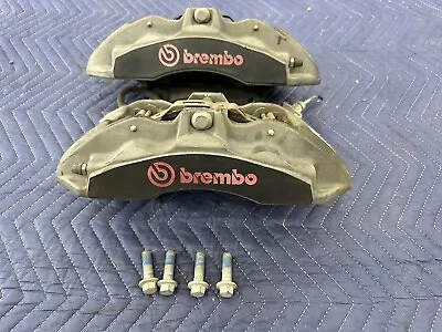 15-21 MUSTANG GT Gray Brembo LH RH Front Performance 6 Piston Brake Caliper Pair • $449.99