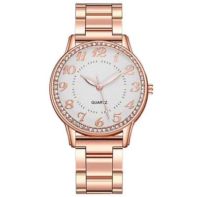 Women Luxury Business Watches Quartz Watch Stainless Steel Dial Bracelet WatchA • $14.80