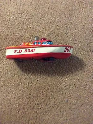Vintage Ko Fire Department Boat #207 Made In Japan 1960’s • $99
