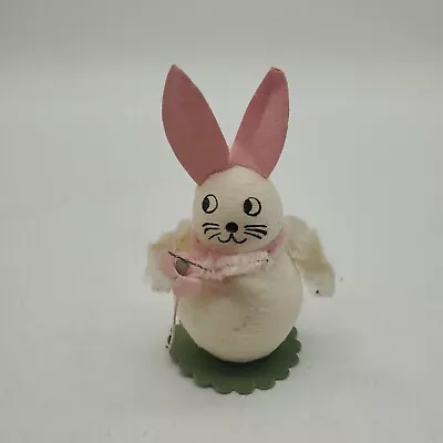 Extremely Rare Vintage Easter Rabbit Paper Mache/Spun Cotton Figurine  • $40