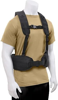 Tactical Load Bearing Military MOLLE Police Battle Belt Harness Vest • $22.99