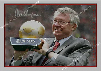 Sir Alex Ferguson Signed Manchester United A4 Memorabilia Photo Print • £8.69