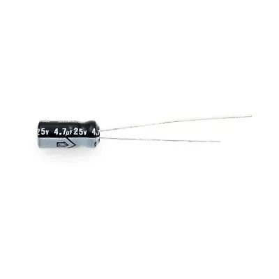 Nichicon SE 4.7uf 25v Capacitors Radial Aluminum Electrolytic 5mmx11mm 50pcs  • $6.95