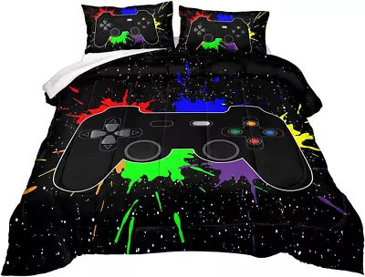 Gaming Comforter For Boys TeenGame Contoller Bedding Set For Boys KidsDown Alt • $63.90
