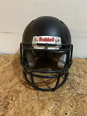 Riddell Revo Speed Football Helmet Matte Black Facemask Youth Small 2014yr. #204 • $40